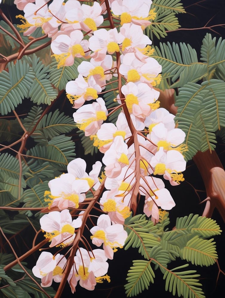 Pfauenblume 1 Blumenmalerei