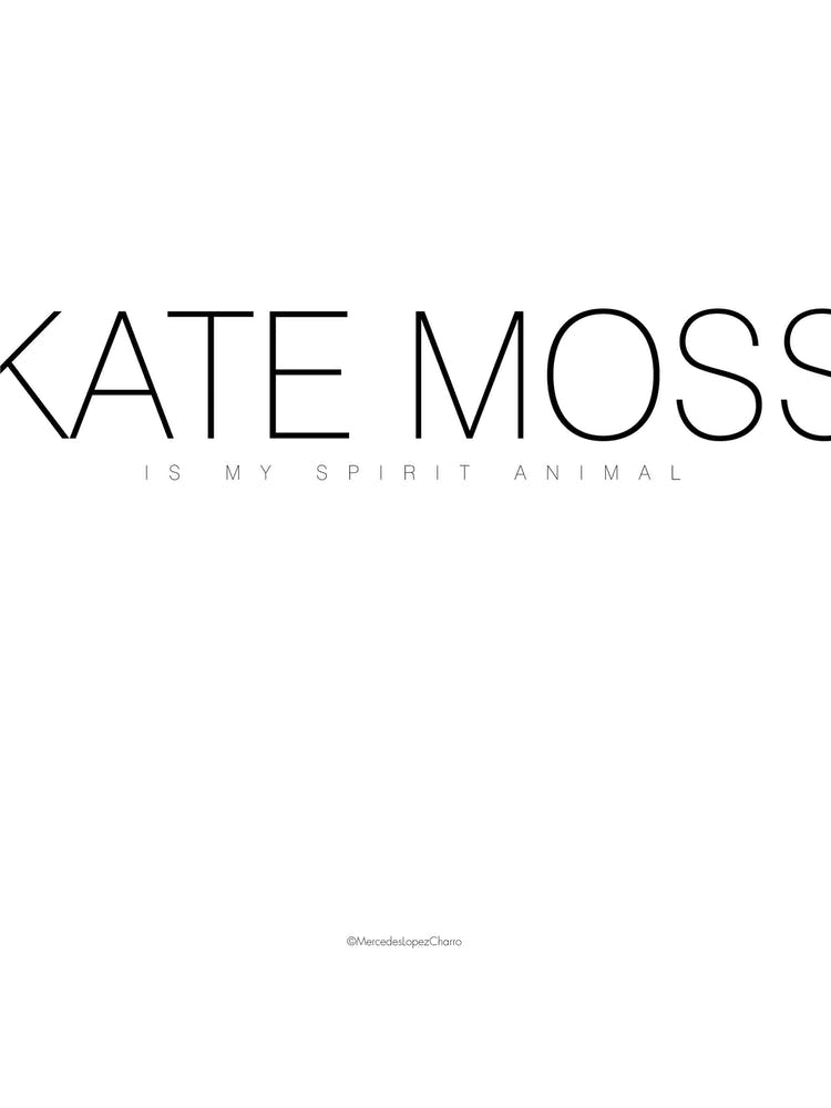 Kate Moss est mon animal spirituel