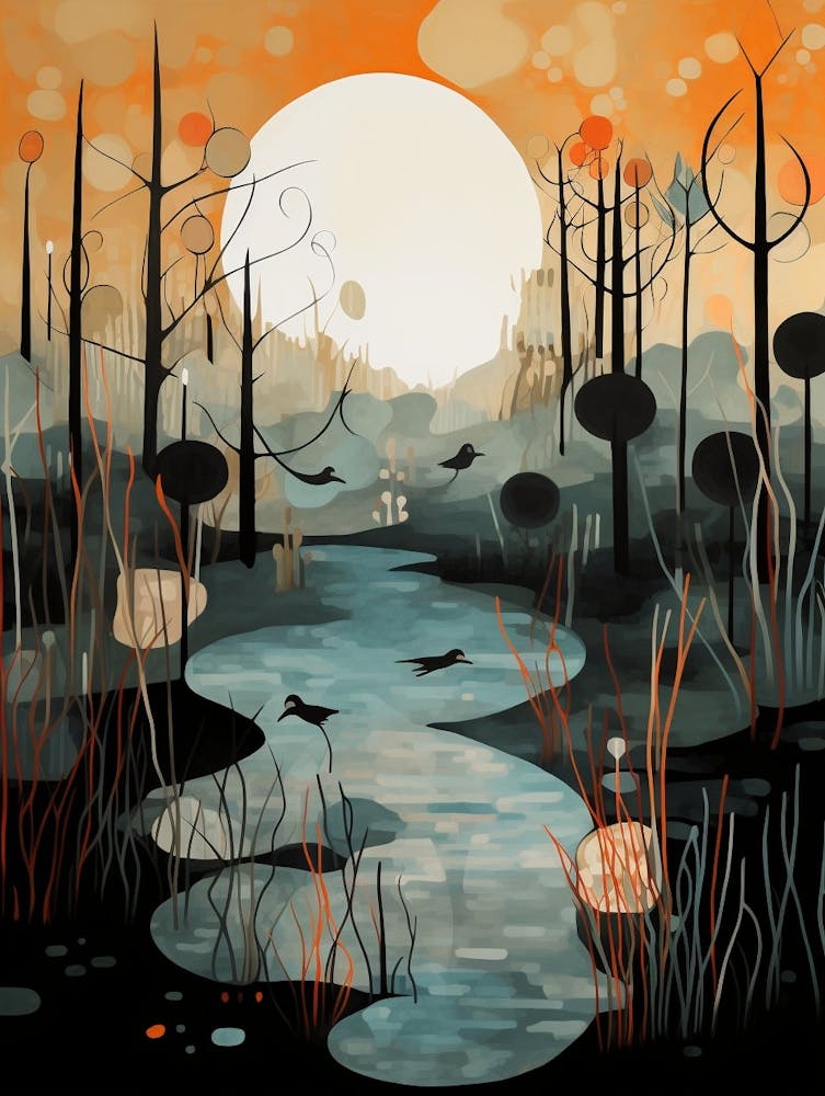 Wetlands Abstract Minimalist 8