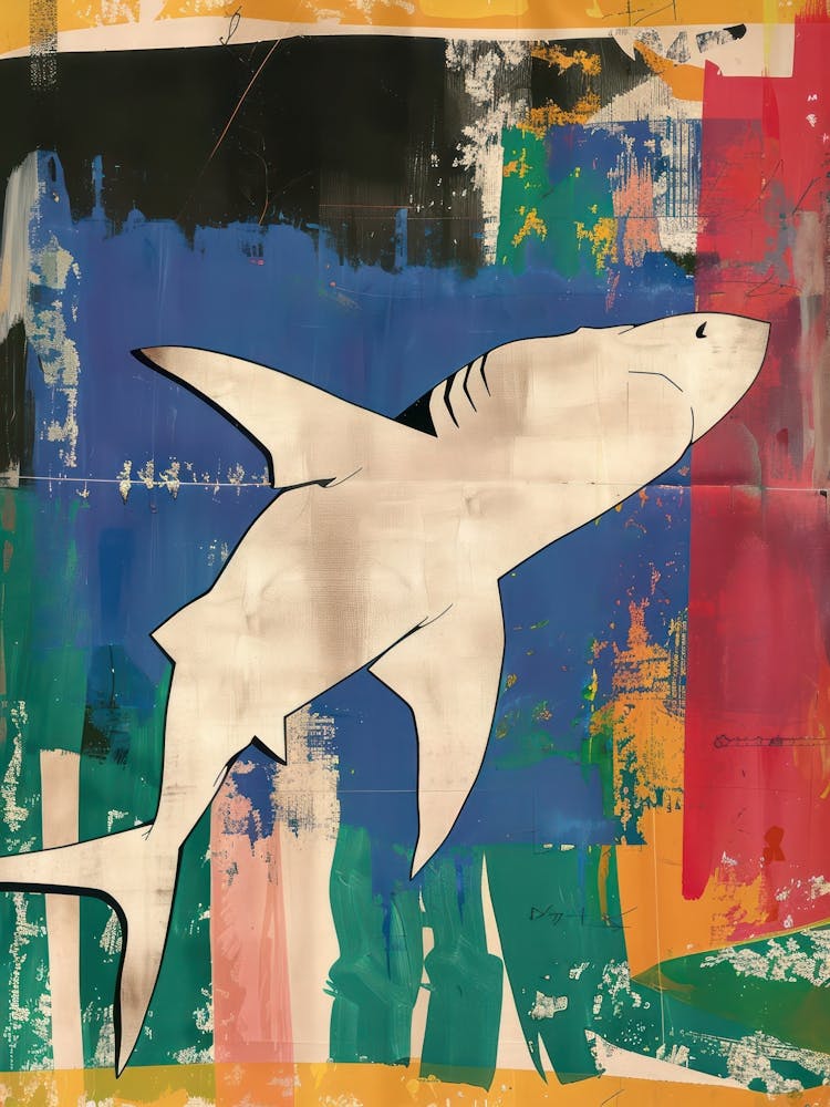 Shark 1 Cut Out Collage