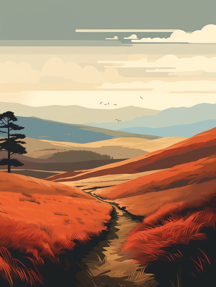 The Cateran Trail Scotland 2 Hiking Trail Landscape