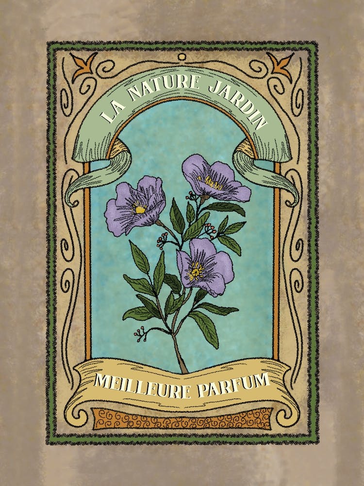 Flower Garden French Poster