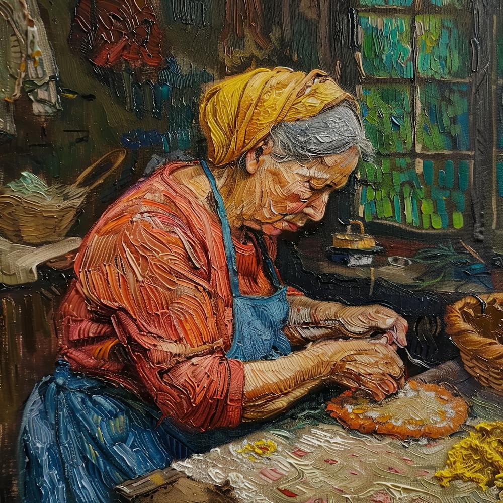 Van Gogh Style: The Lacemaker Series 3