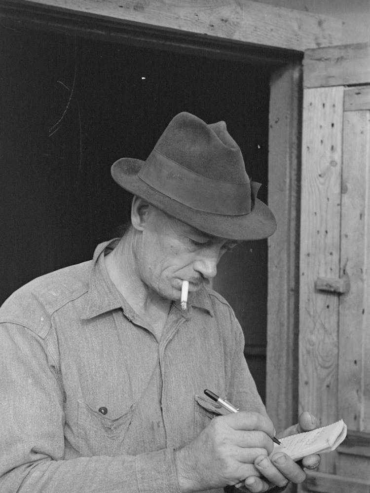 Lumberjack At Camp Near Effie, Minnesota By Russell Lee