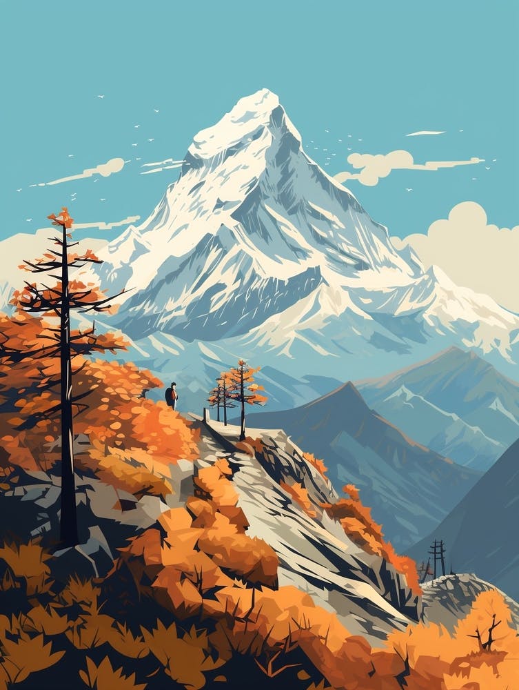 Poon Hill Trek Nepal 1 Hiking Trail Landscape