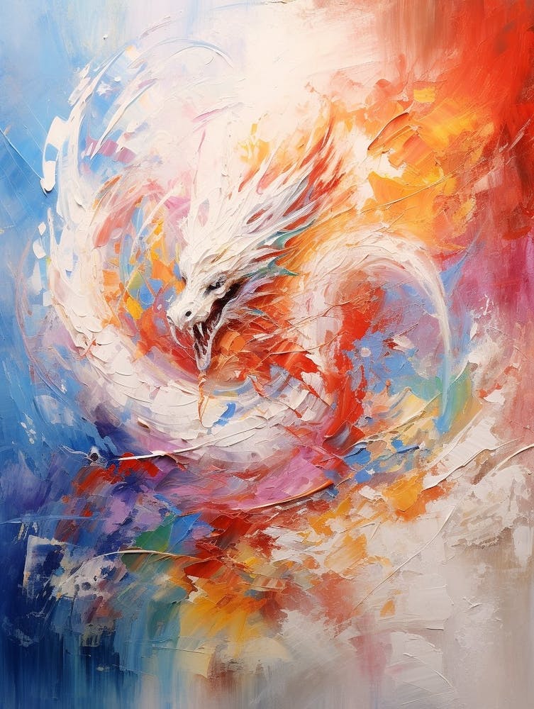 Dragon Abstract Expressionism 4