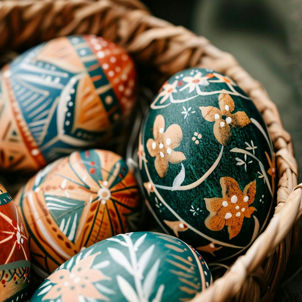 Easter Eggs In A Basket 5