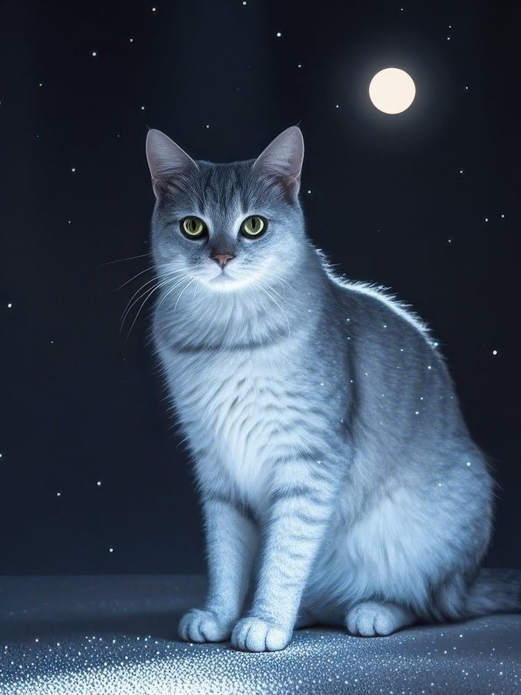 Cat In The Moonlight 3
