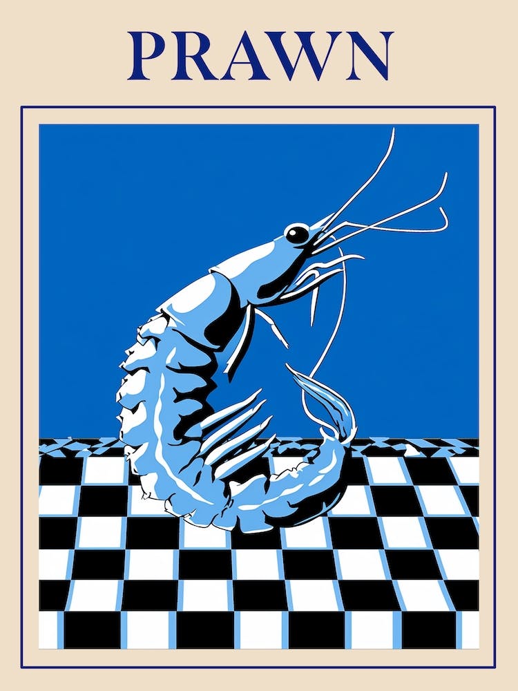 Prawn 2 Seafood Poster