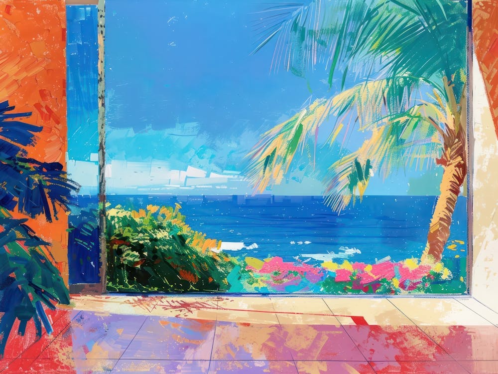 Gold Coast From The Window View Painting 3