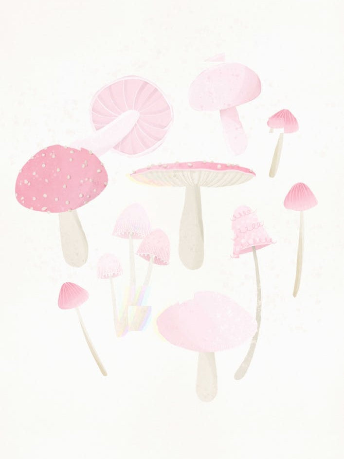 Pink Mushrooms