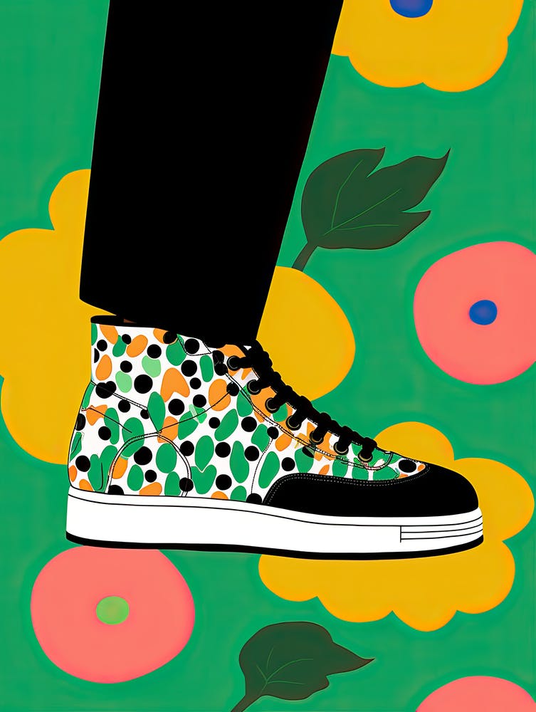 Sneakers And Flowers