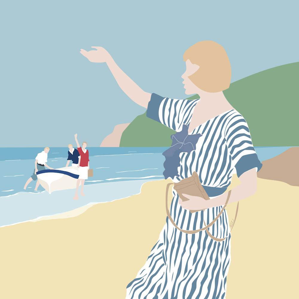 At The Beach In The Early 19th Century