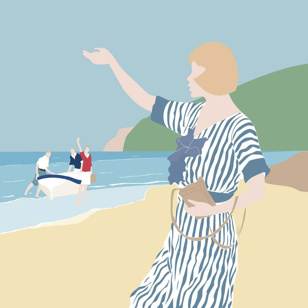 At The Beach In The Early 19th Century