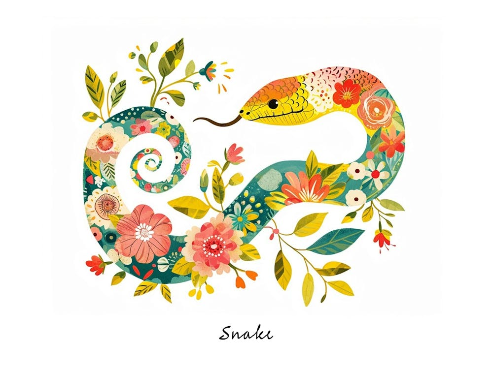 Little Floral Snake 1 Poster
