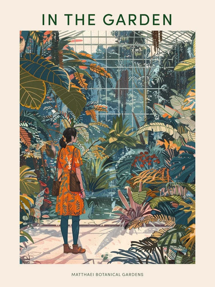 In The Garden Poster Matthaei Botanical Gardens Usa 2