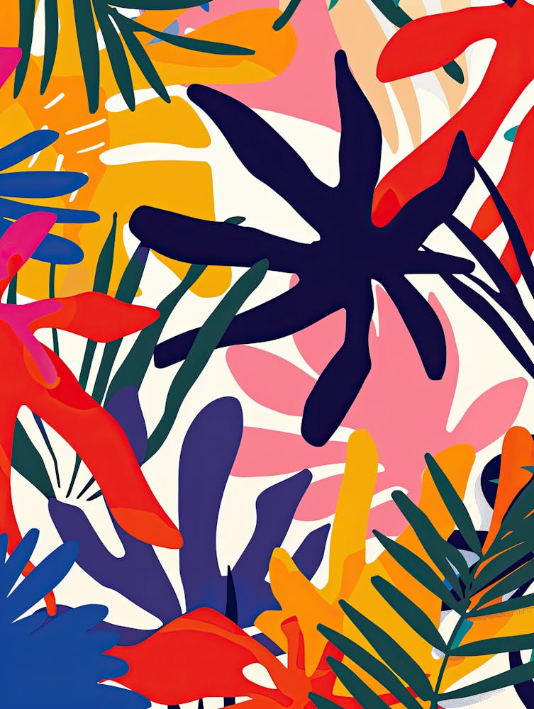 Botanical Carnival Matisse Style