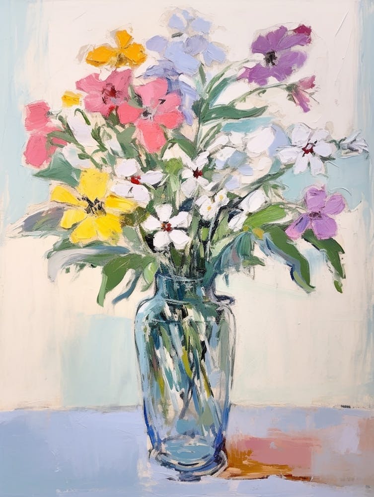 Flower Painting Fauvist Style Phlox 1