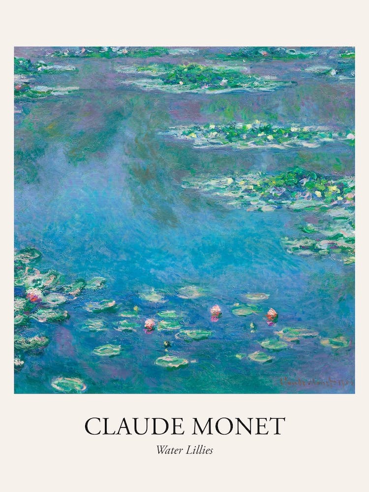 Water Lillies, Claude Monet Square Poster