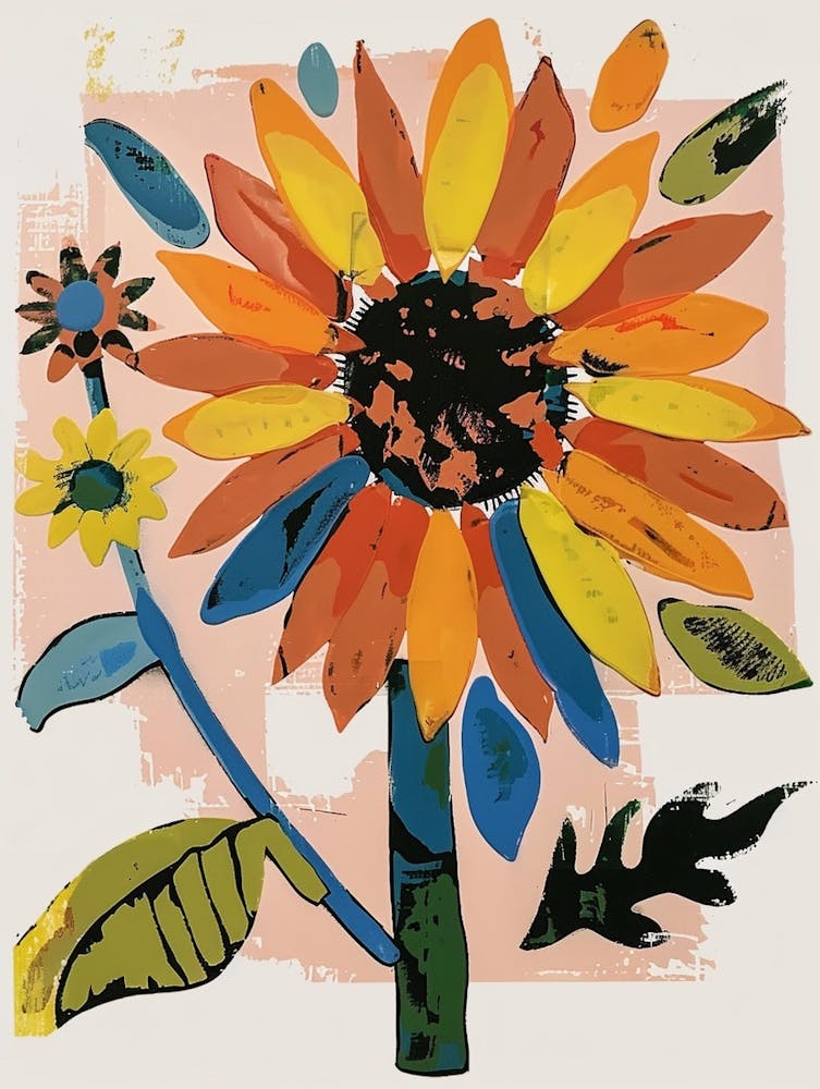 Painted Florals Sunflower 2