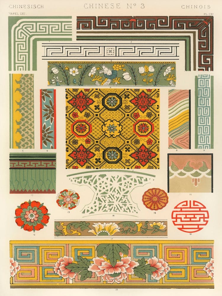 Vintage Pattern Illustration, Owen Jones