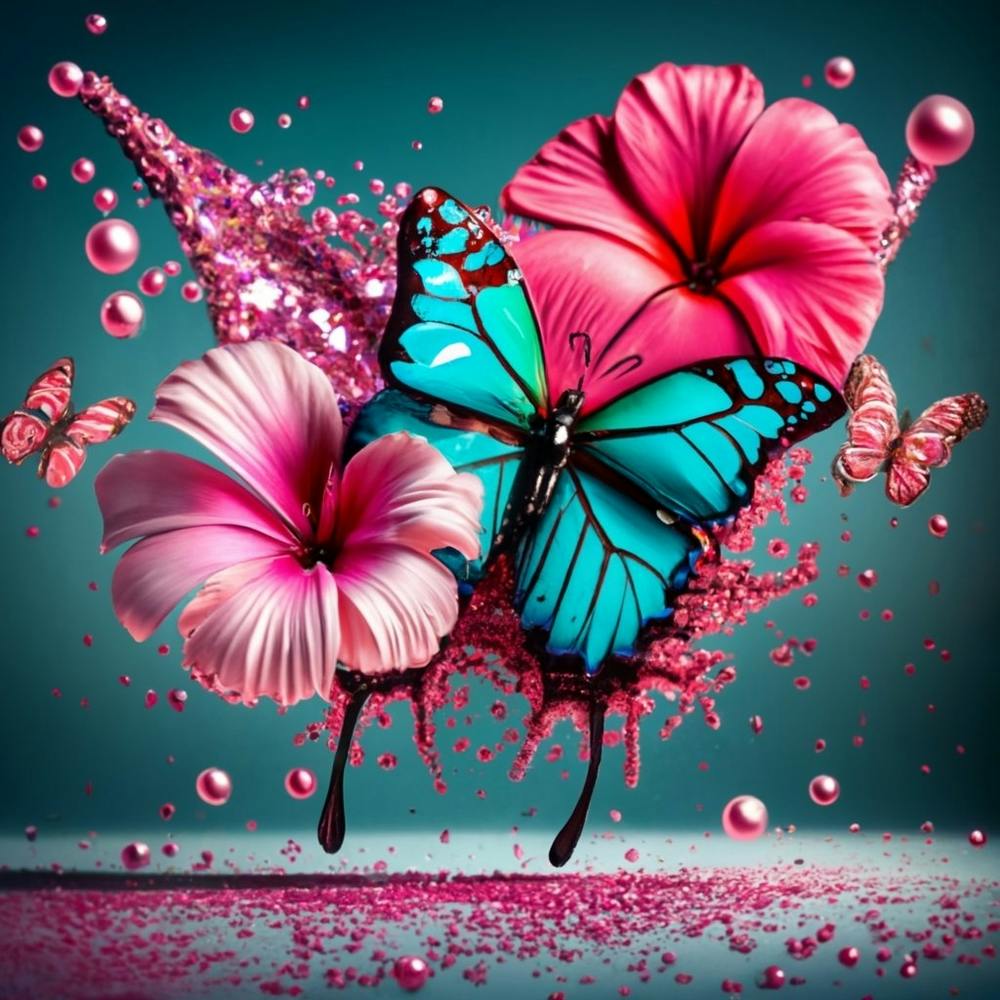 Butterflies And Flowers