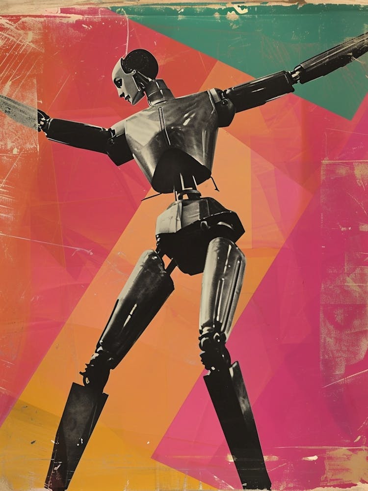 Retro Robot Dancing 2