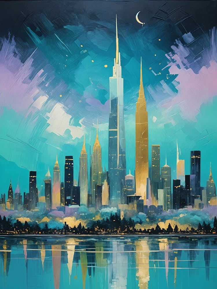 City Skyline At Night no4