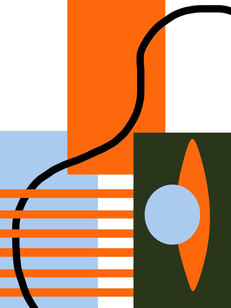 Colorful Geometric Shapes With an Eye