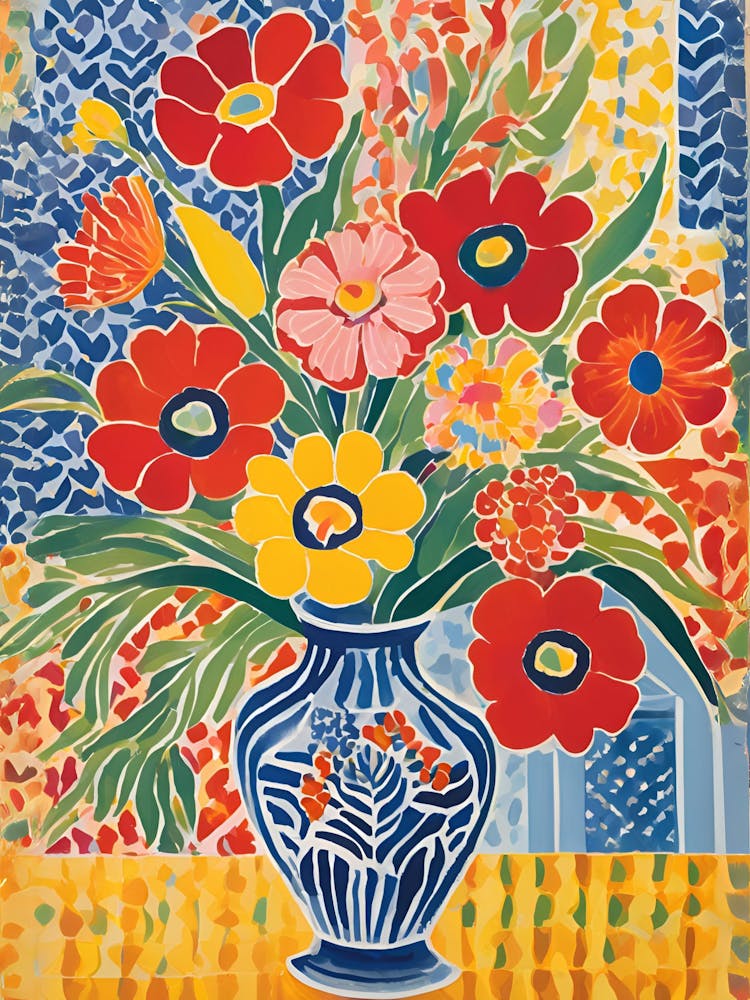 Matisse Flowers In A Vase 9