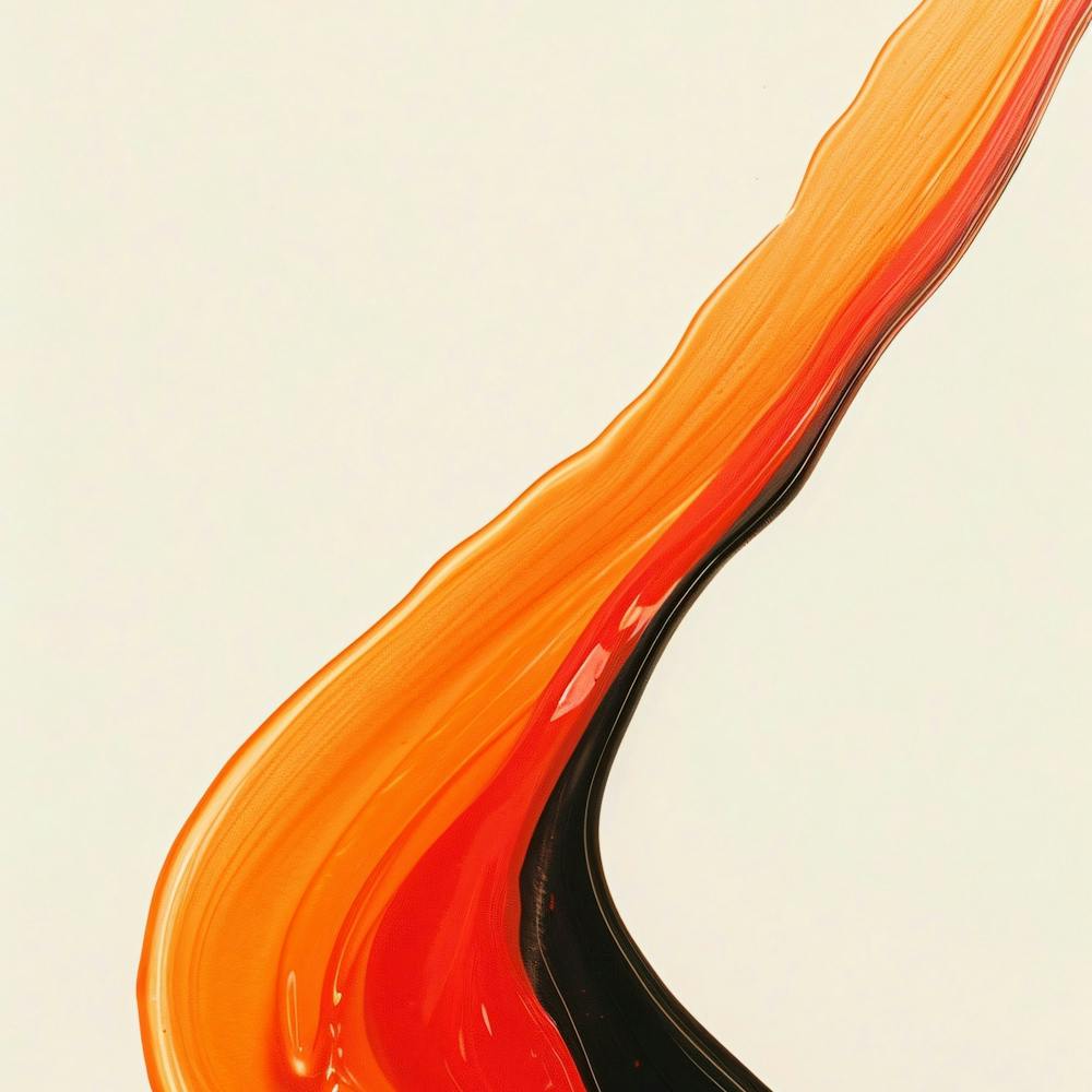 Orange And Black Swirl