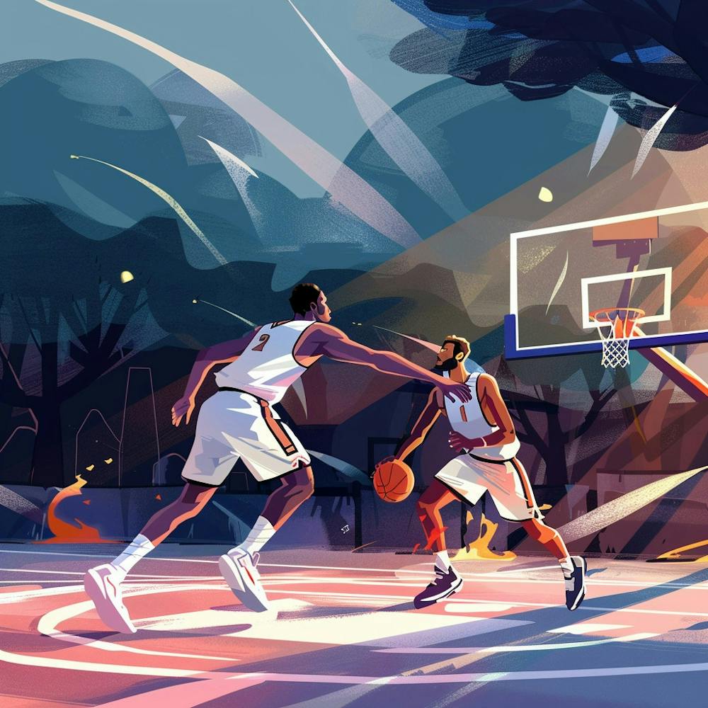 A Basketball Match Lofi Illustration 1718670951 3