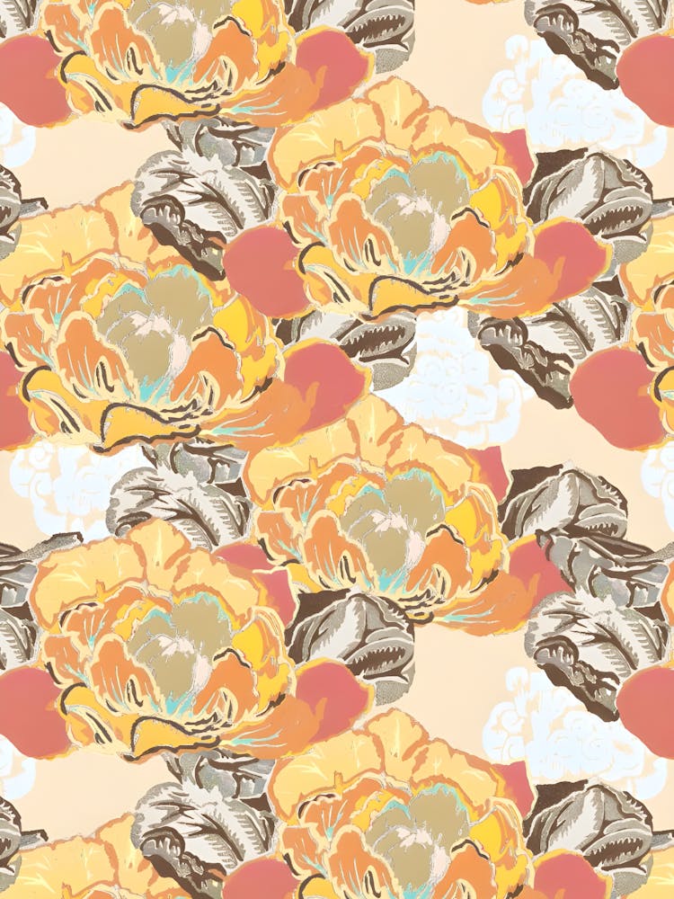 Peonies Fabric
