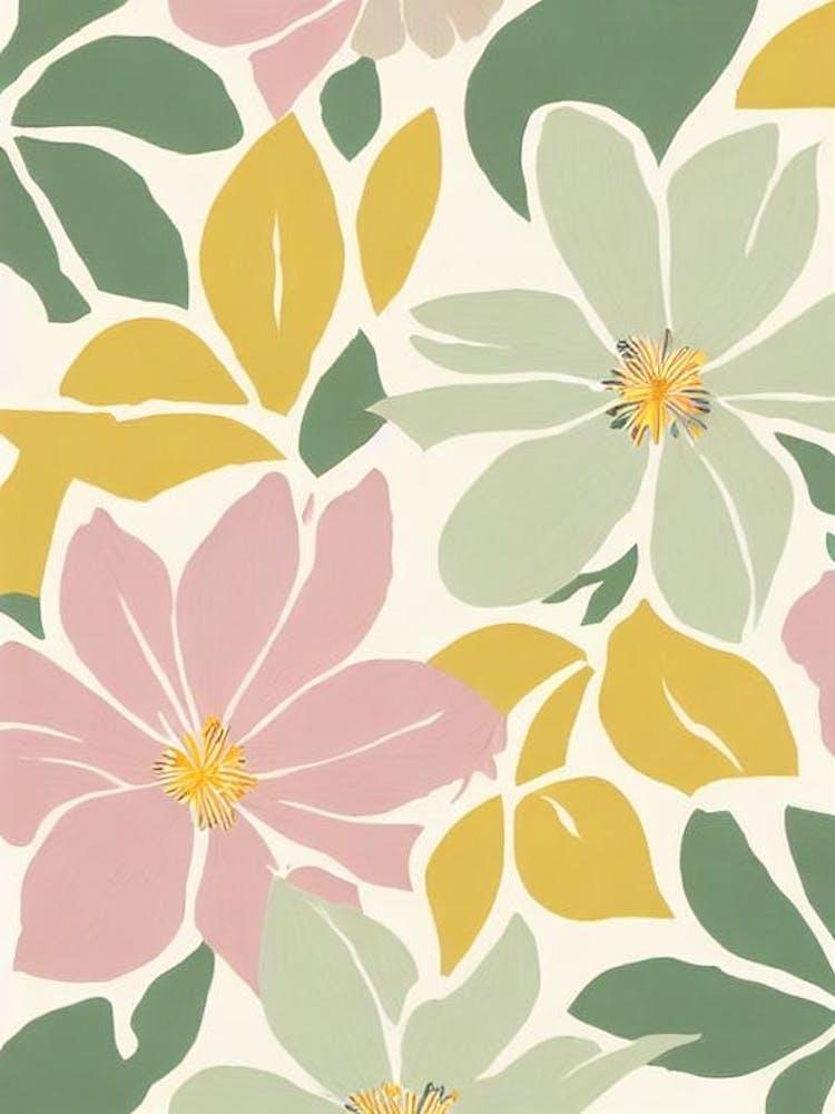 Crocus Pastel Floral 3 Flower