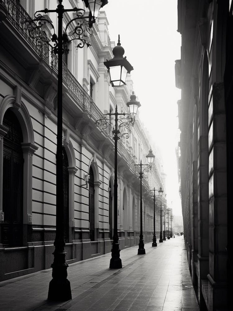 Cadiz, Spain, Black And White Old Photo 4