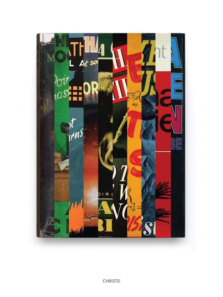 Agatha Christie - Book Lover Abstract Print -First Edition Covers