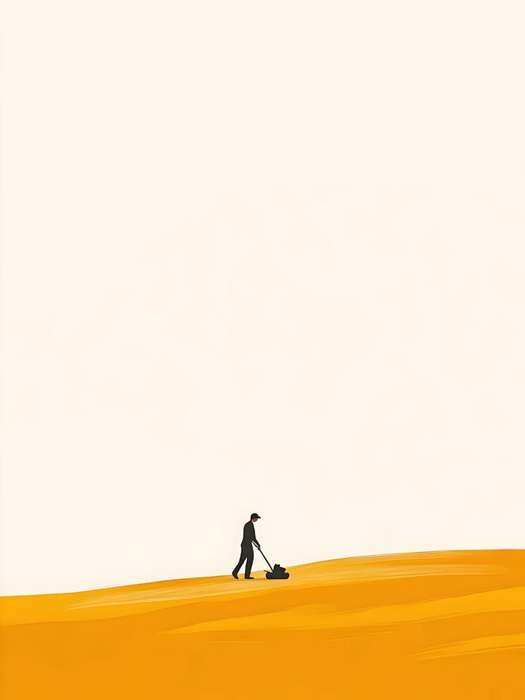 Homme Dans Le Désert