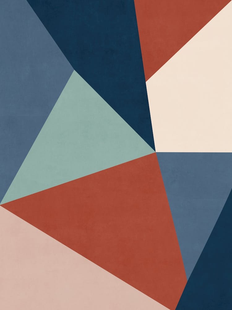 Abstrait Rouge et Bleu - 02