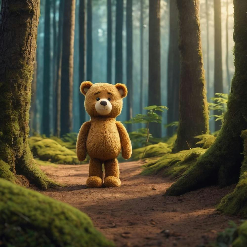 Ted Bear In The Forest