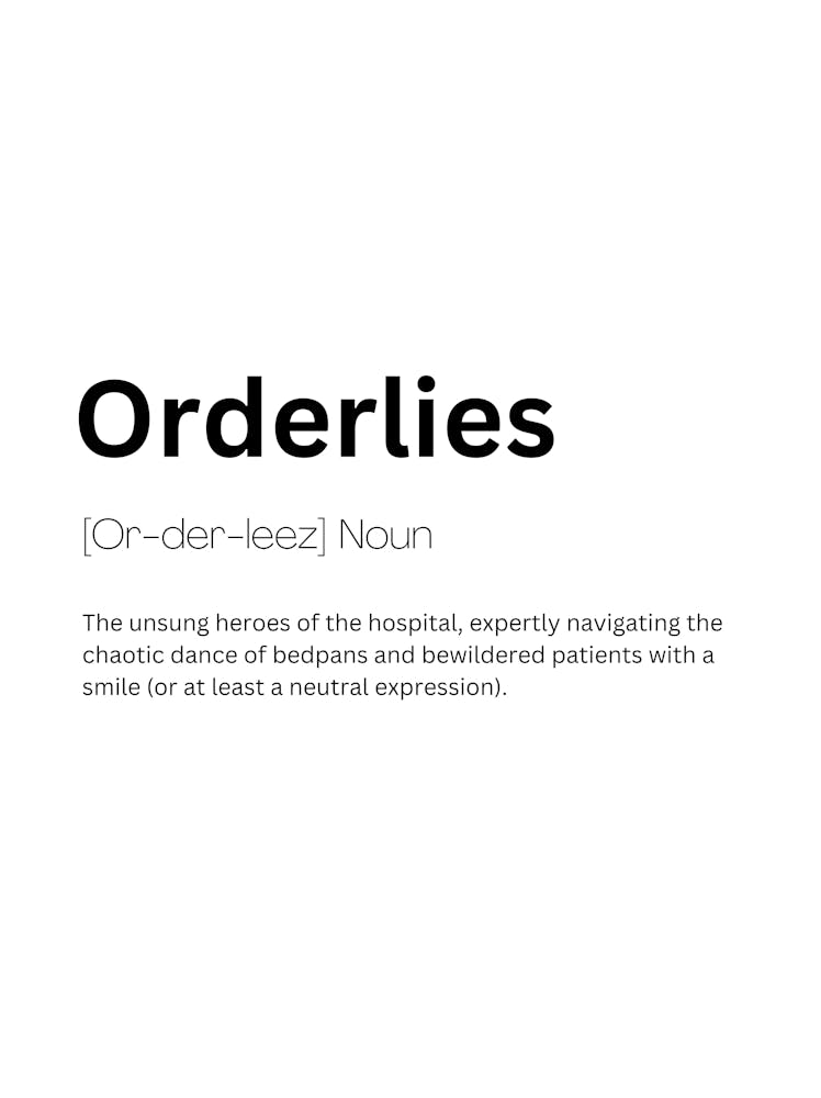 Orderlies Definition Meaning