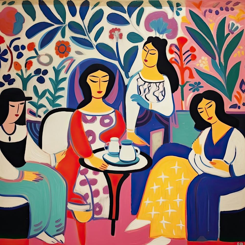 Tea Time, The Matisse Inspired Art Collection
