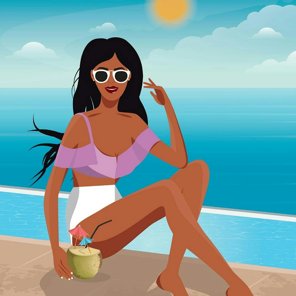 Belle Femme Sur la Plage