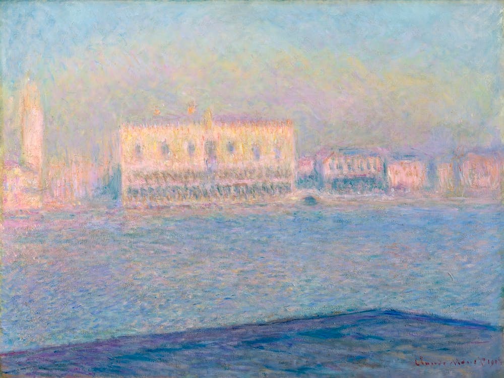 The Doge's Palace Seen From San Giorgio Maggiore (1908), Claude Monet