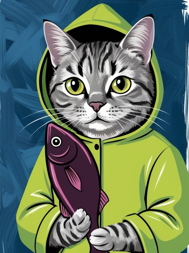 Cat In Hoodie