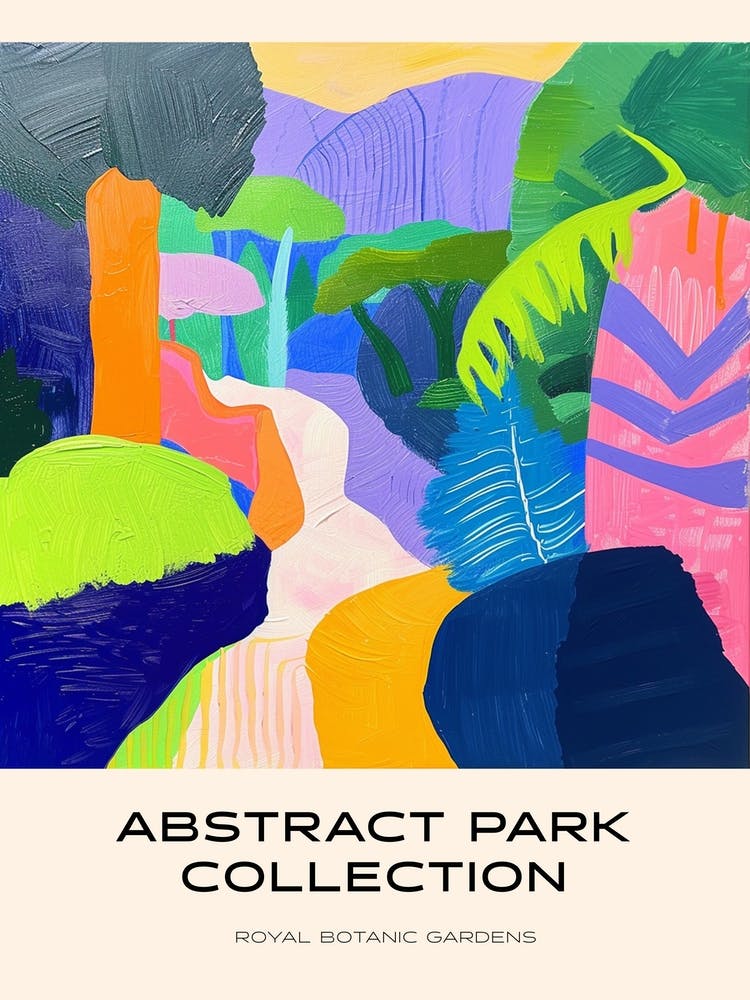 Abstrakte Parkkollektion Poster Royal Botanic Gardens Sydney 4