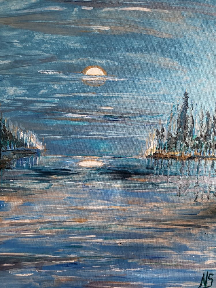Moonlight Over The Water 1