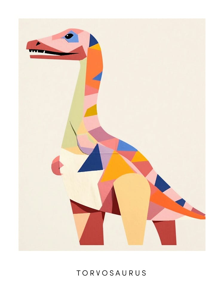 Art de Dinosaure de Nurserie Torvosaurus 1 - Affiche