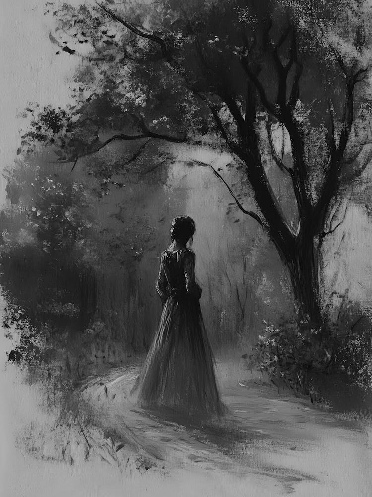 Woman In The Woods