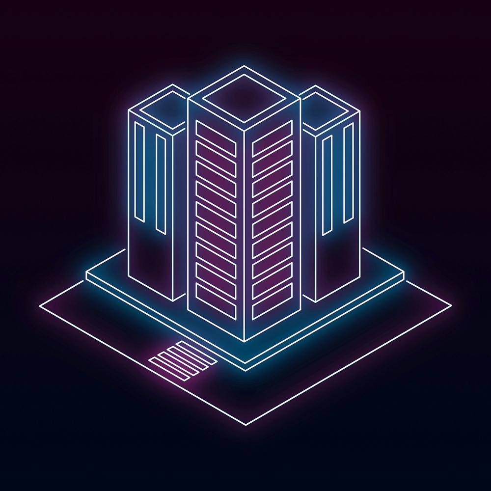 Neon City Building Build