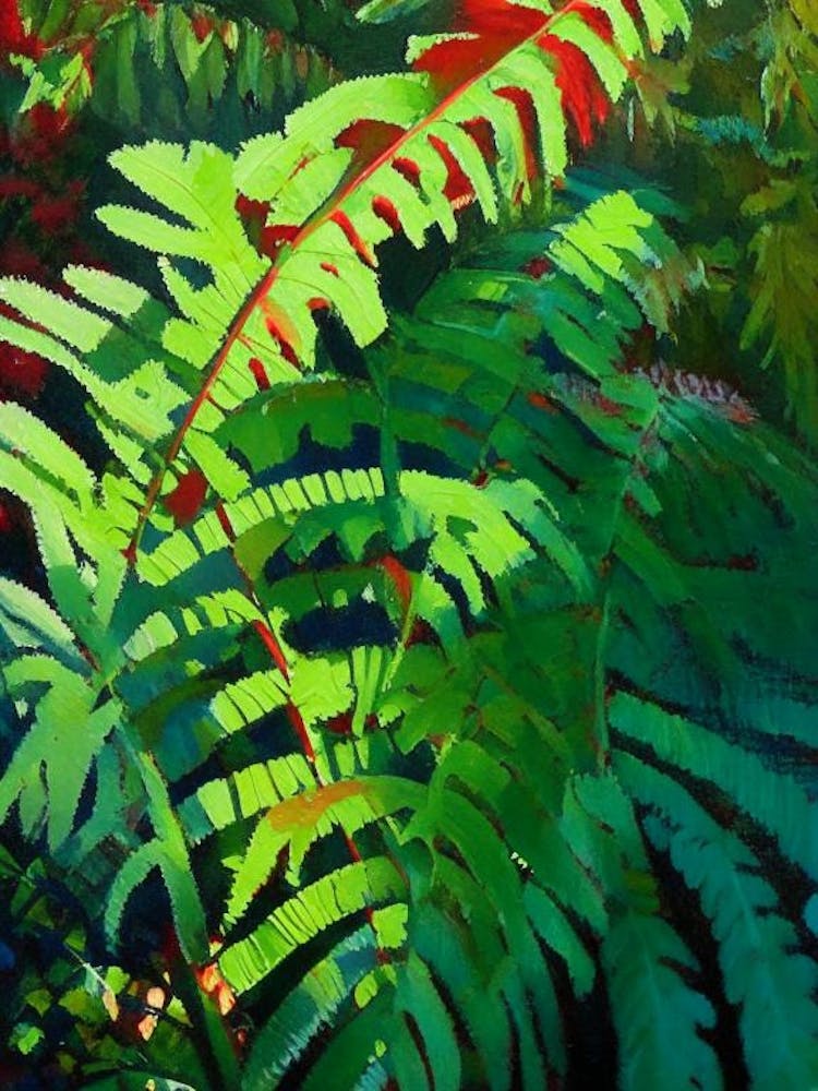 Gossamer Fern Cézanne Style